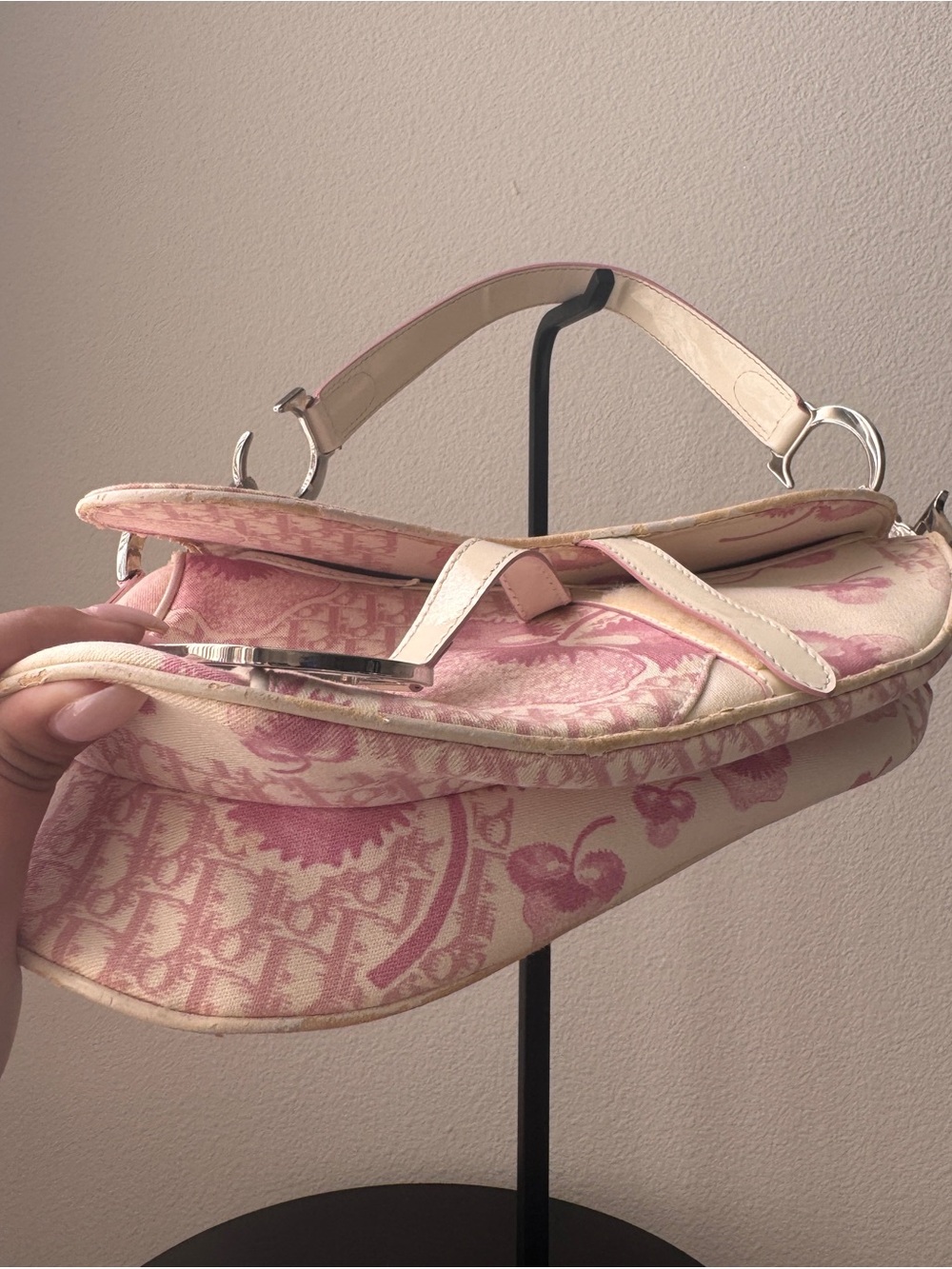 Vintage authentic Christian Dior 2004 PinkGirly Diorissimo Saddle Bag - Picture 16 of 16